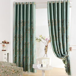 美簾美居 綠意盎然的布藝新中式，齊家網(wǎng)產(chǎn)品庫(kù)中的植物花卉窗簾全解析
